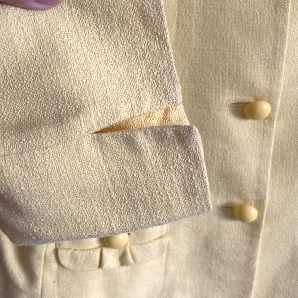 Talbots Sunny Yellow Women's blazer 12P - Picture 7 of 7